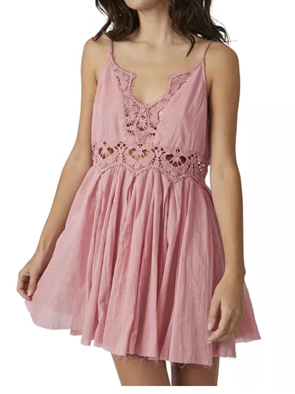Free People Ilektra Slip Dress 
size S 100% Cotton